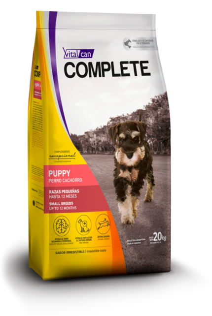 Alimento Complete para perro cachorro de raza pequeña