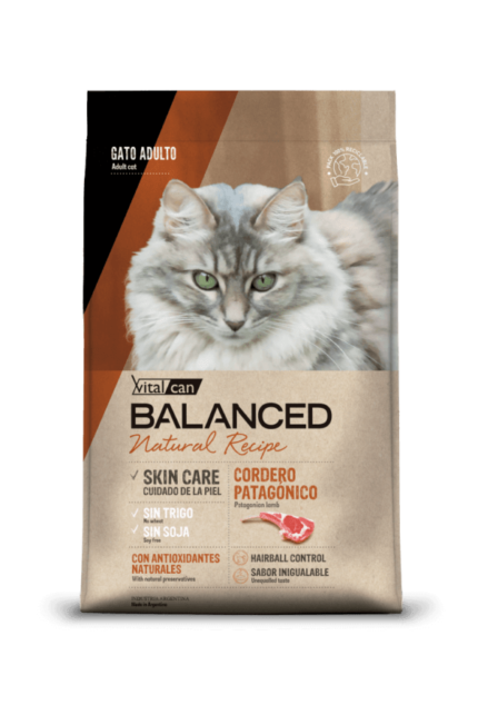 Alimento Balanced Natural Recipe de cordero para gato adulto