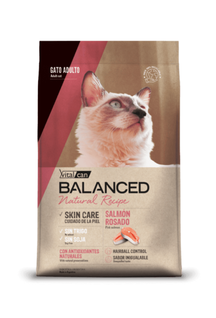 Alimento Balanced Natural Recipe de salmón para gato adulto
