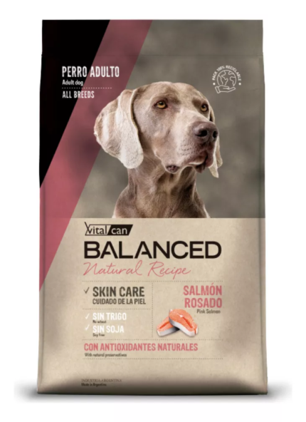 ALIMENTO PARA PERROS ADULTOS BALANCED NATURAL RECIPE SALMÓN ROSADO