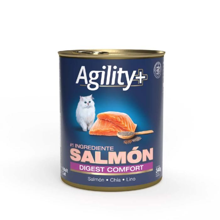 ALIMENTO LATA HUMEDO AGILITY WET CATS ADULT DIGEST CONFO 340G ALIMENTO LATA HUMEDO AGILITY WET CATS ADULT DIGEST CONFO 340G