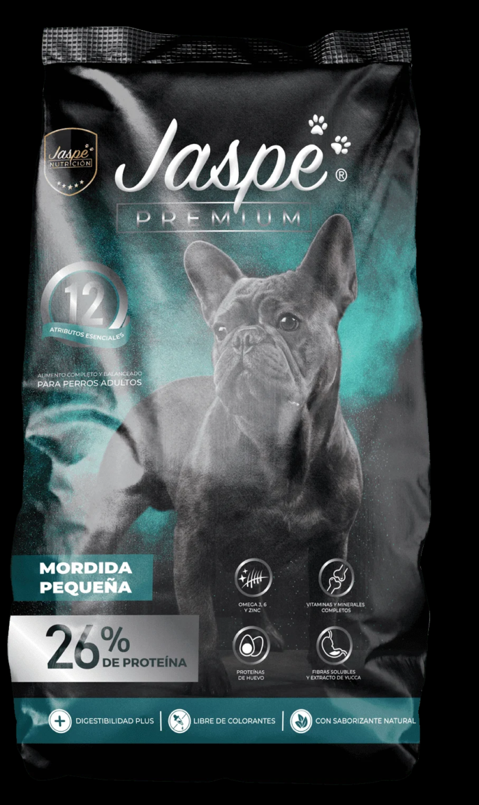 ALIMENTO JASPE PREMIUM PERROS ADULTOS MORDIDA PEQUEÑA ALIMENTO JASPE PREMIUM PERROS ADULTOS MORDIDA PEQUEÑA