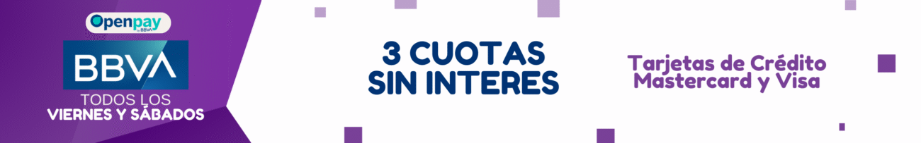 En un solo pago con tarjetas de crédito BBVA